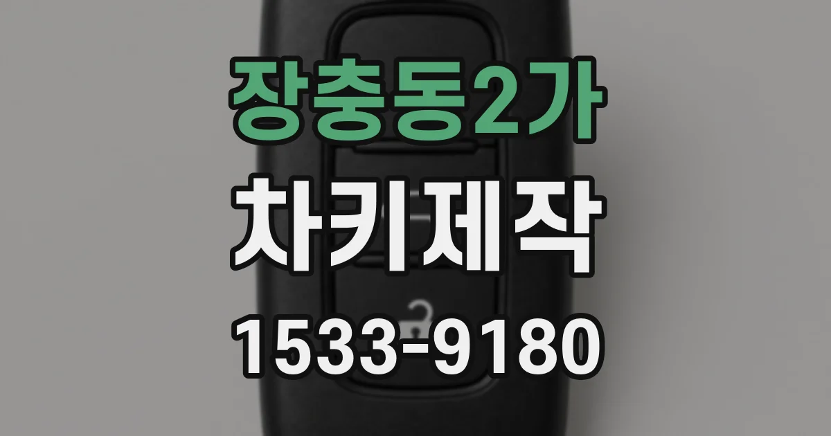 장충동2가 차키제작