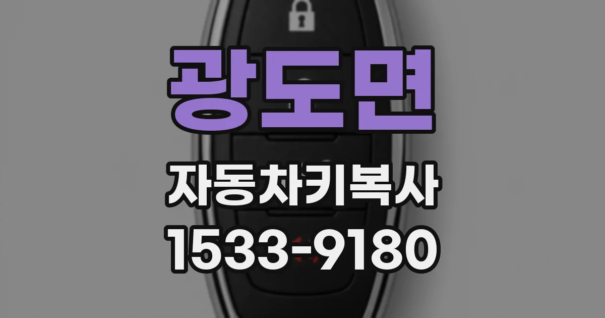 광도면 자동차키복사
