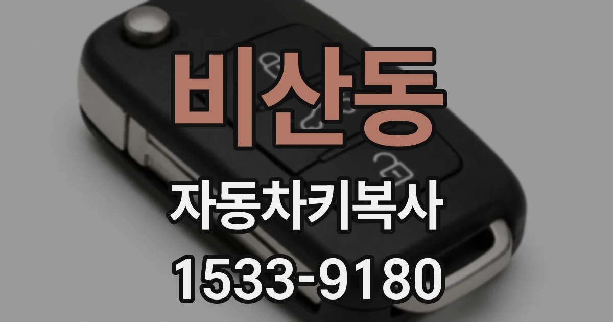 비산동 자동차키복사