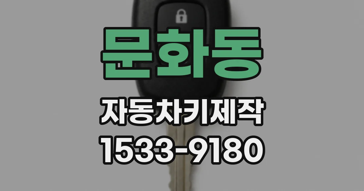 문화동 자동차키제작