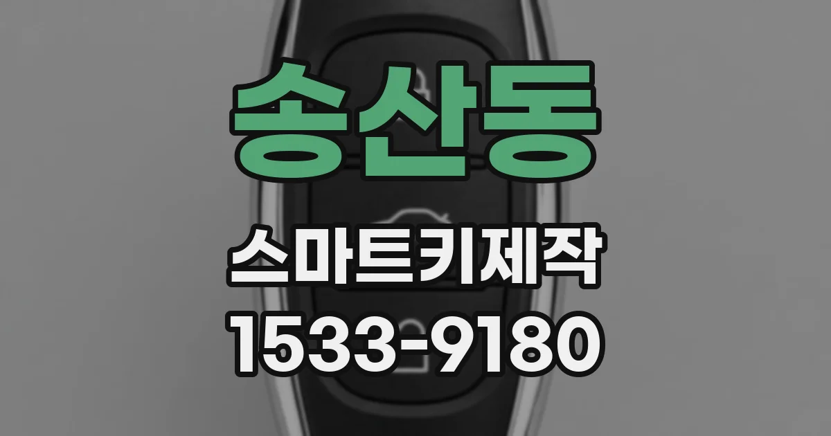 송산동 스마트키제작