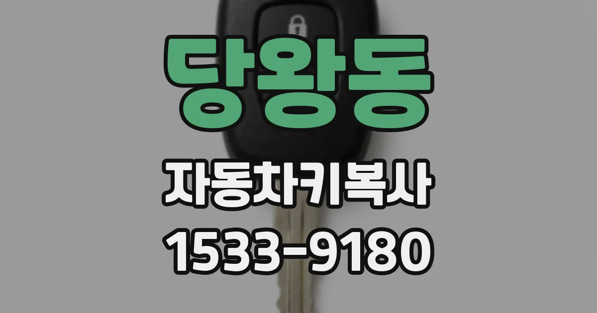 당왕동 자동차키복사