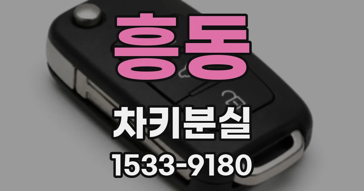 흥동 차키분실