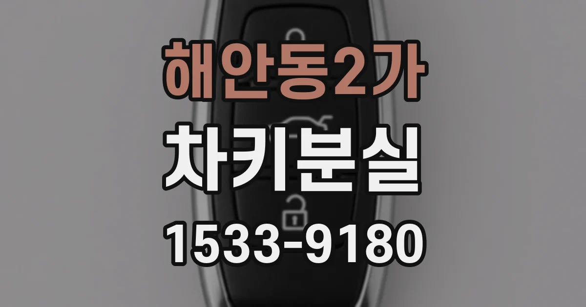 해안동2가 차키분실