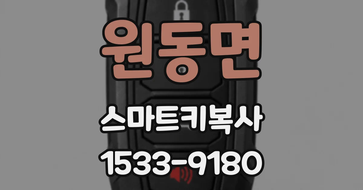 원동면 스마트키복사