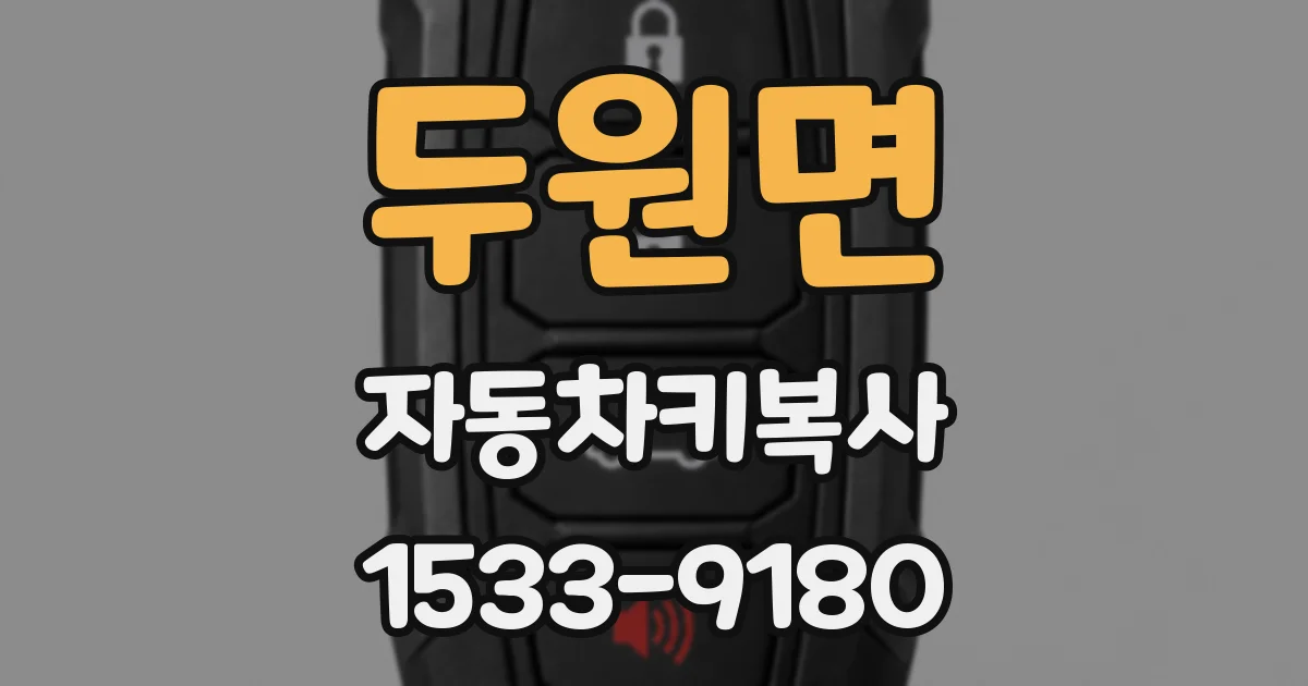 두원면 자동차키복사