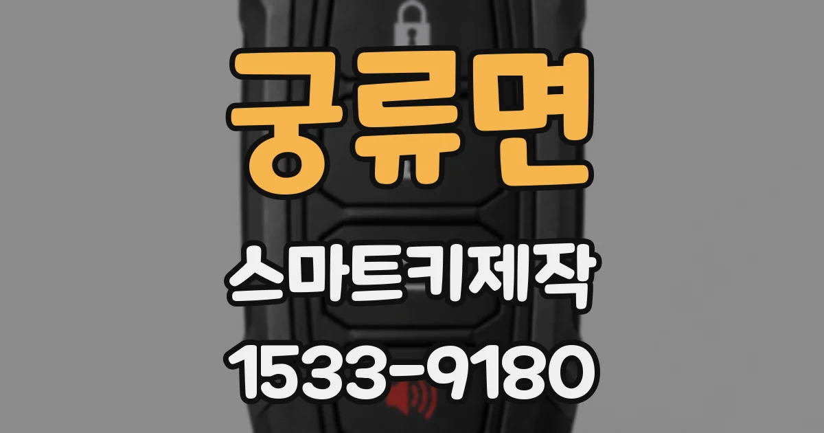 궁류면 스마트키제작