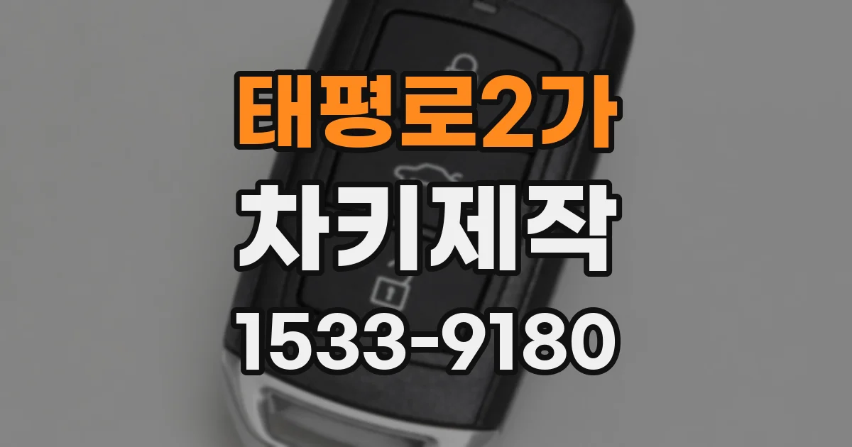 태평로2가 차키제작