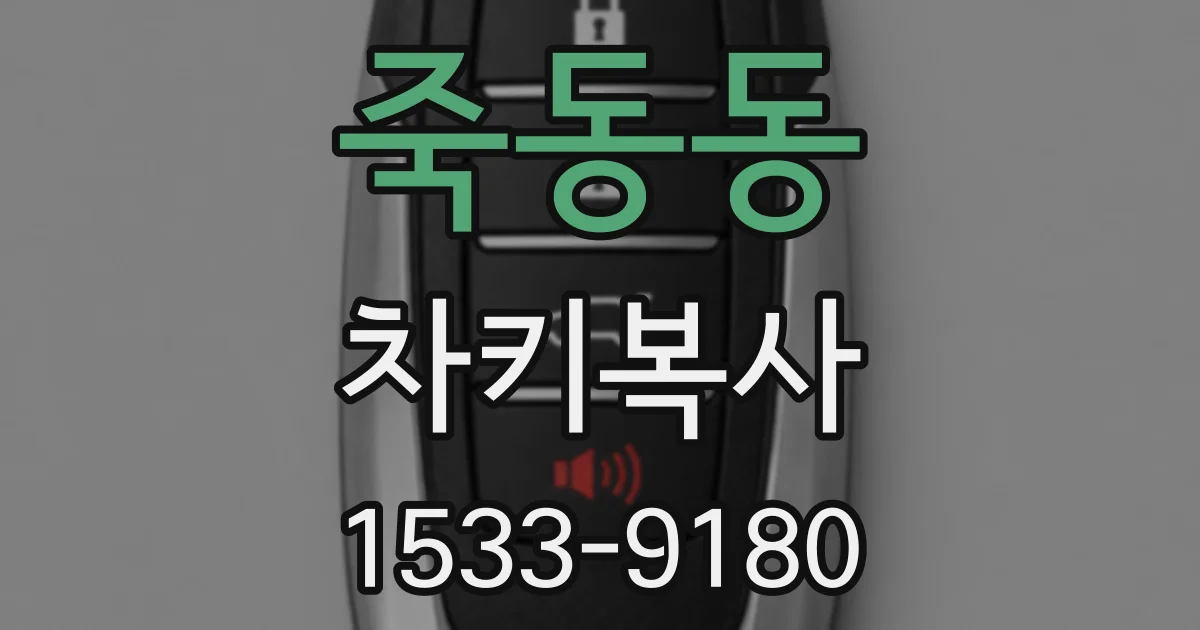 죽동동 차키복사