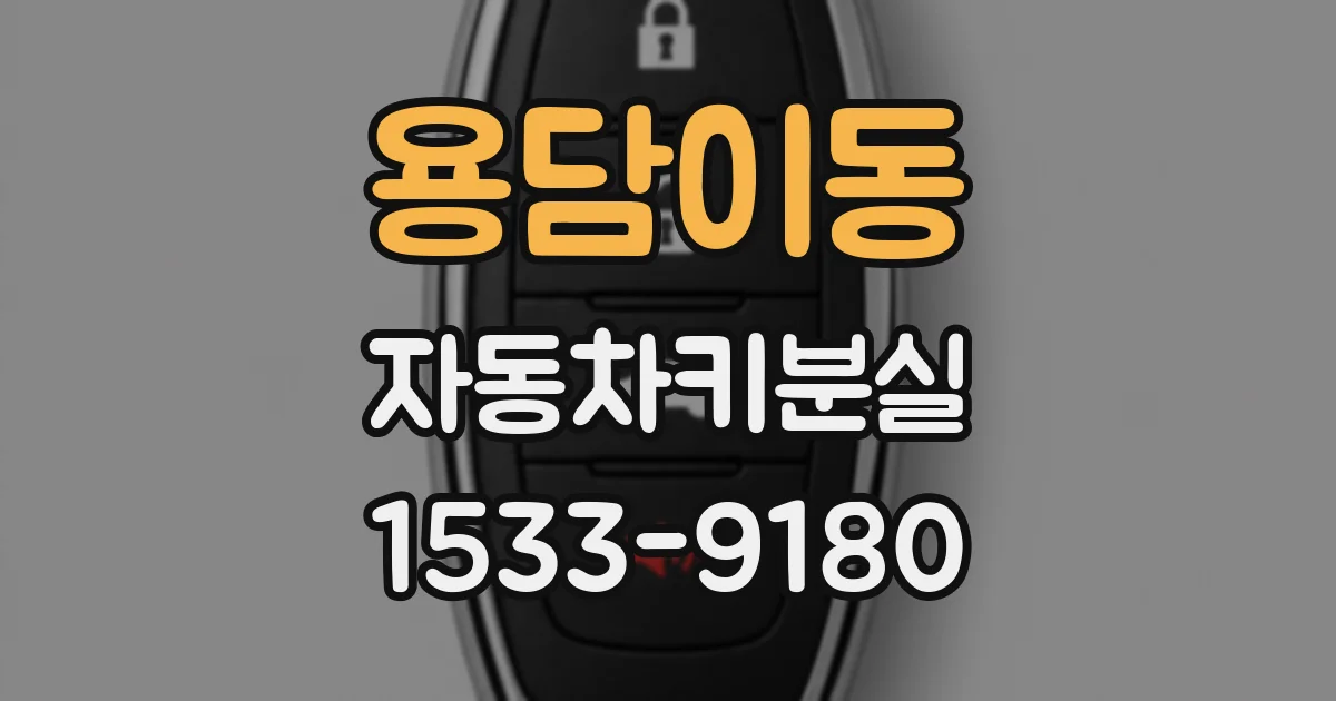 용담이동 자동차키분실