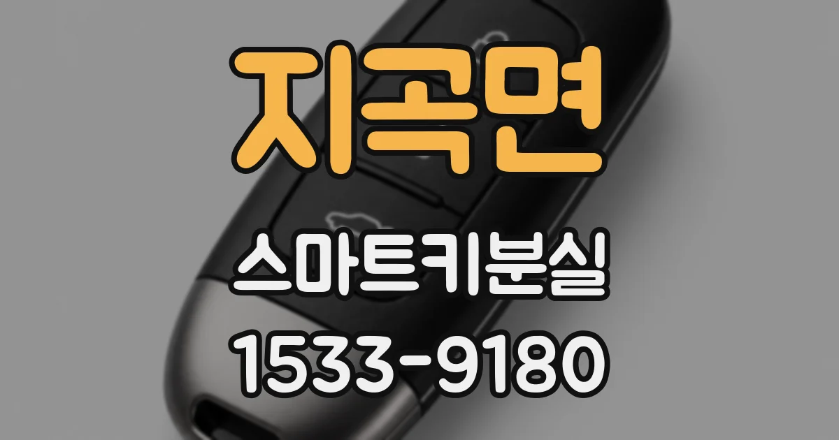 지곡면 스마트키분실