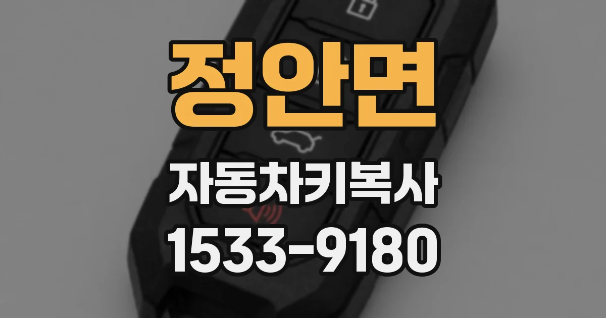 정안면 자동차키복사