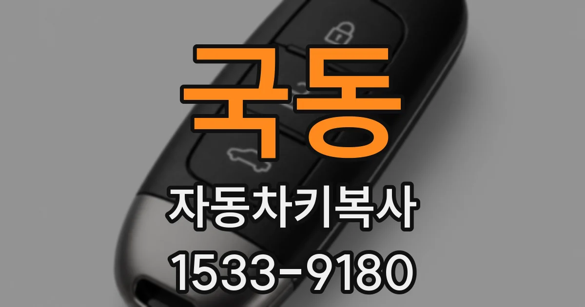 국동 자동차키복사