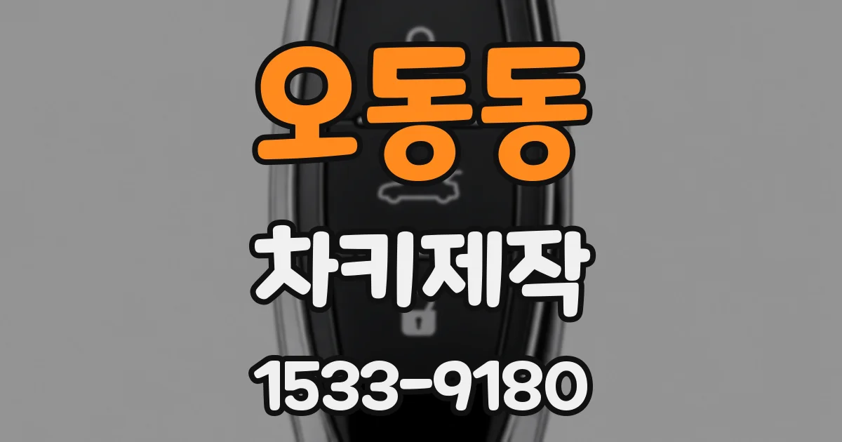 오동동 차키제작