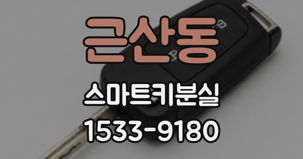 근산동 스마트키분실