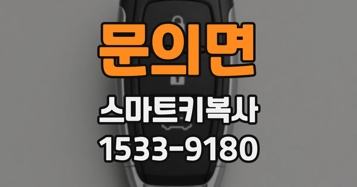 문의면 스마트키복사