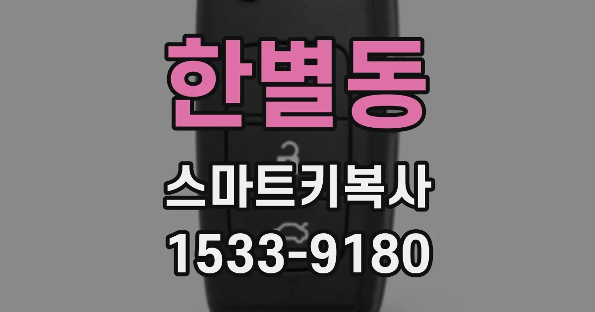 한별동 스마트키복사
