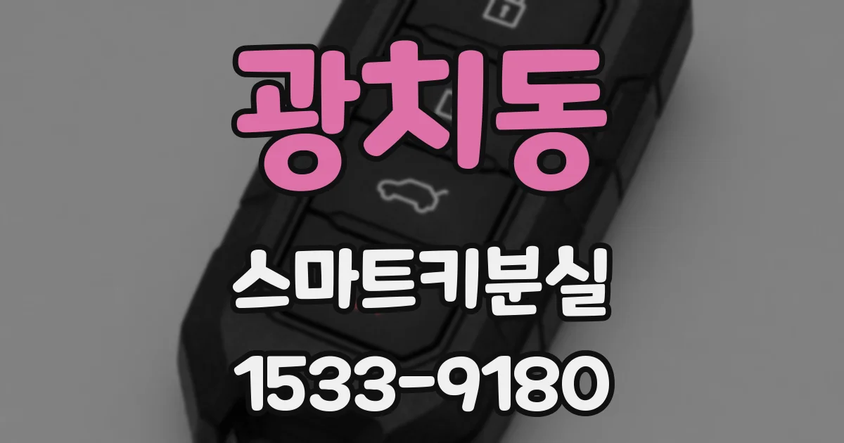 광치동 스마트키분실