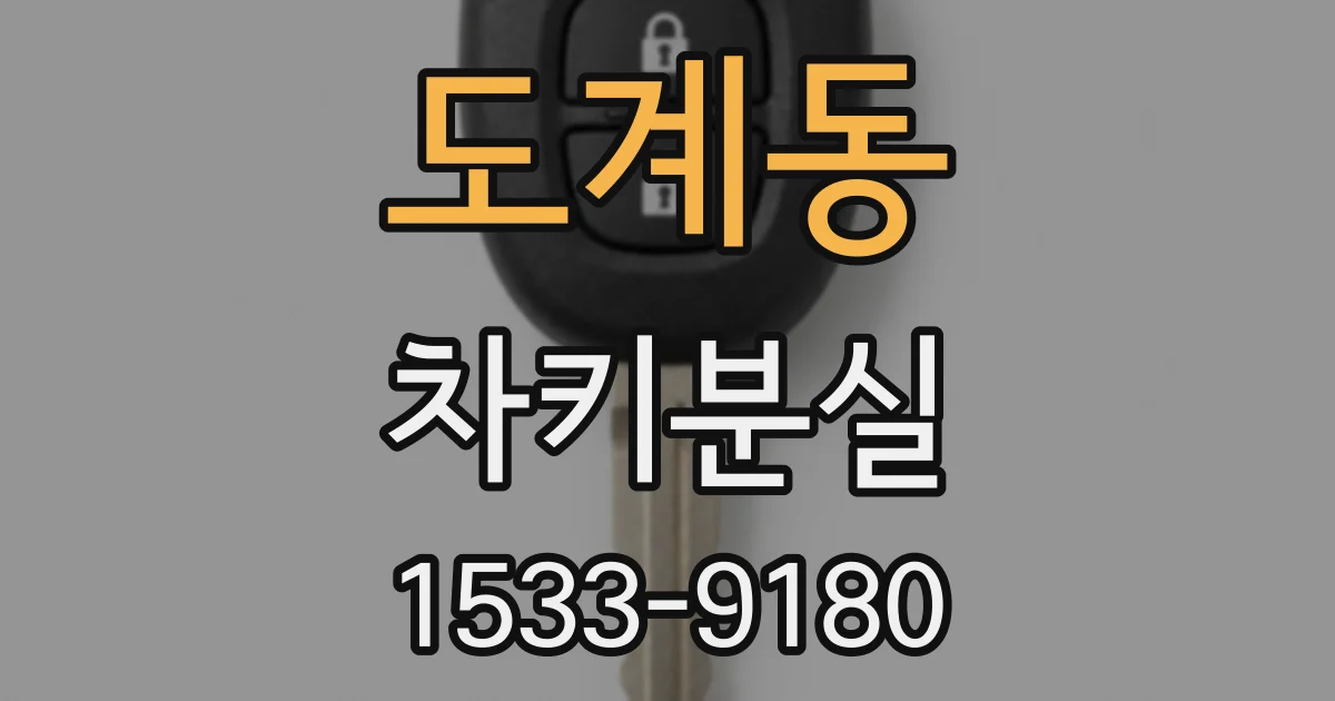 도계동 차키분실