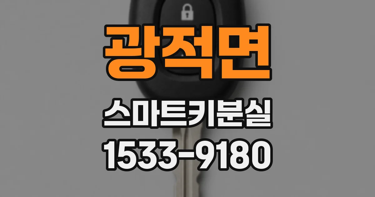 광적면 스마트키분실