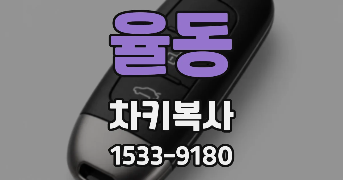 율동 차키복사