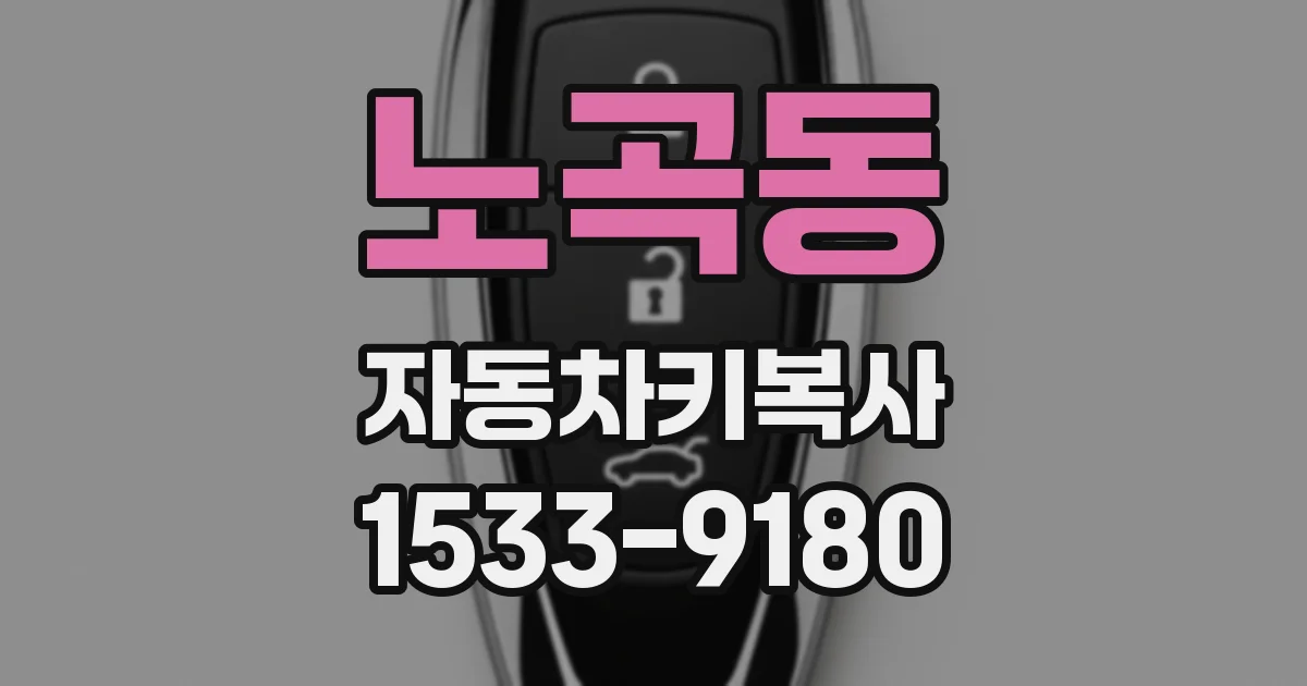 노곡동 자동차키복사