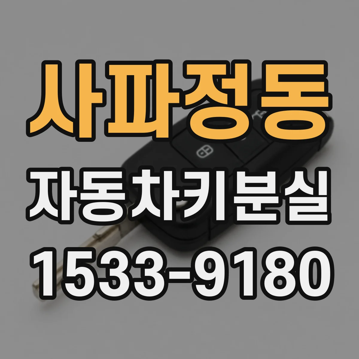 사파정동 자동차키분실