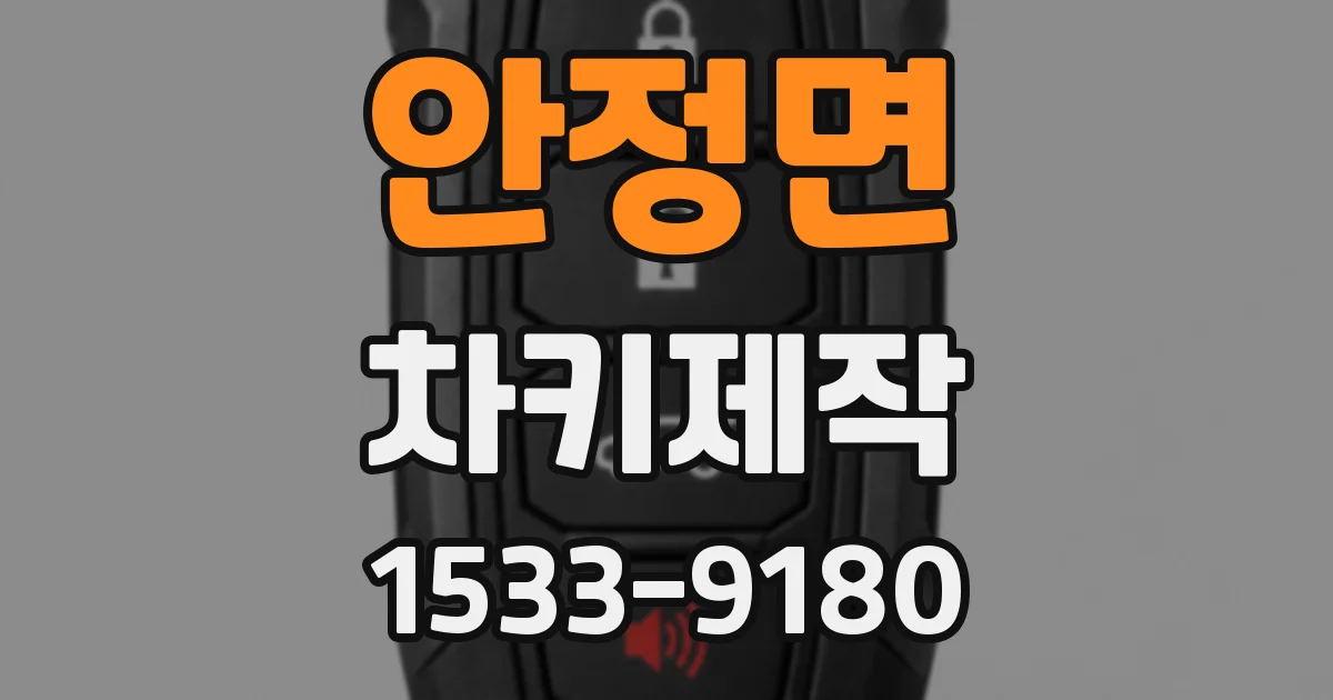 안정면 차키제작