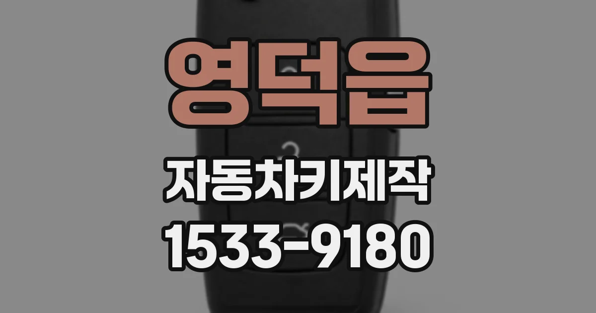 영덕읍 자동차키제작