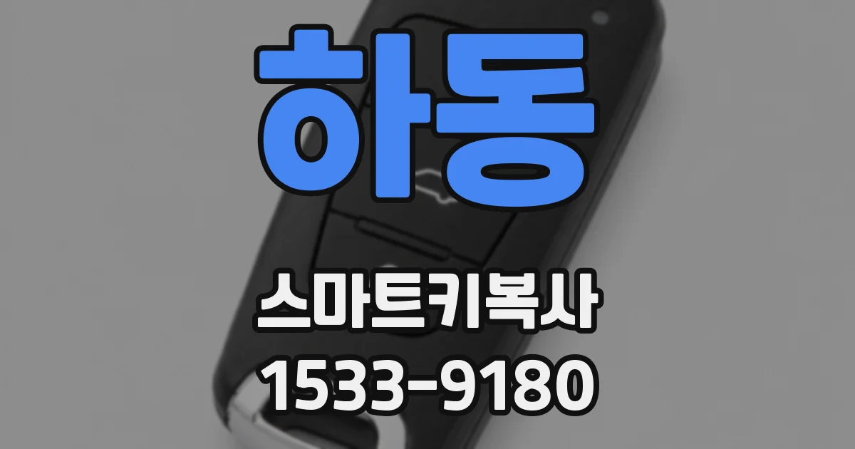 하동 스마트키복사