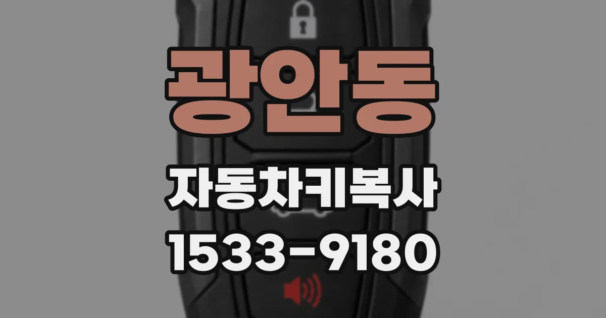 광안동 자동차키복사