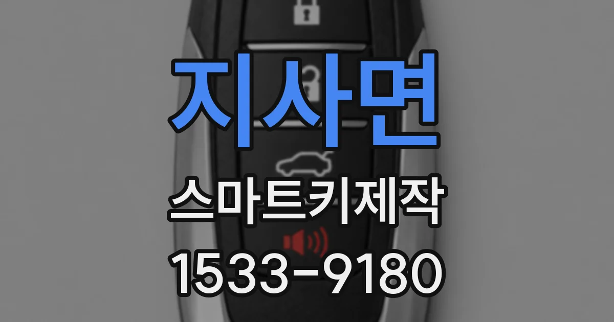 지사면 스마트키제작