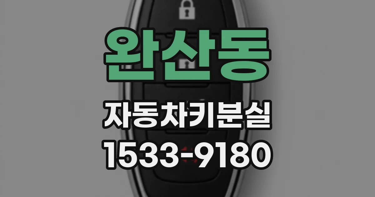 완산동 자동차키분실