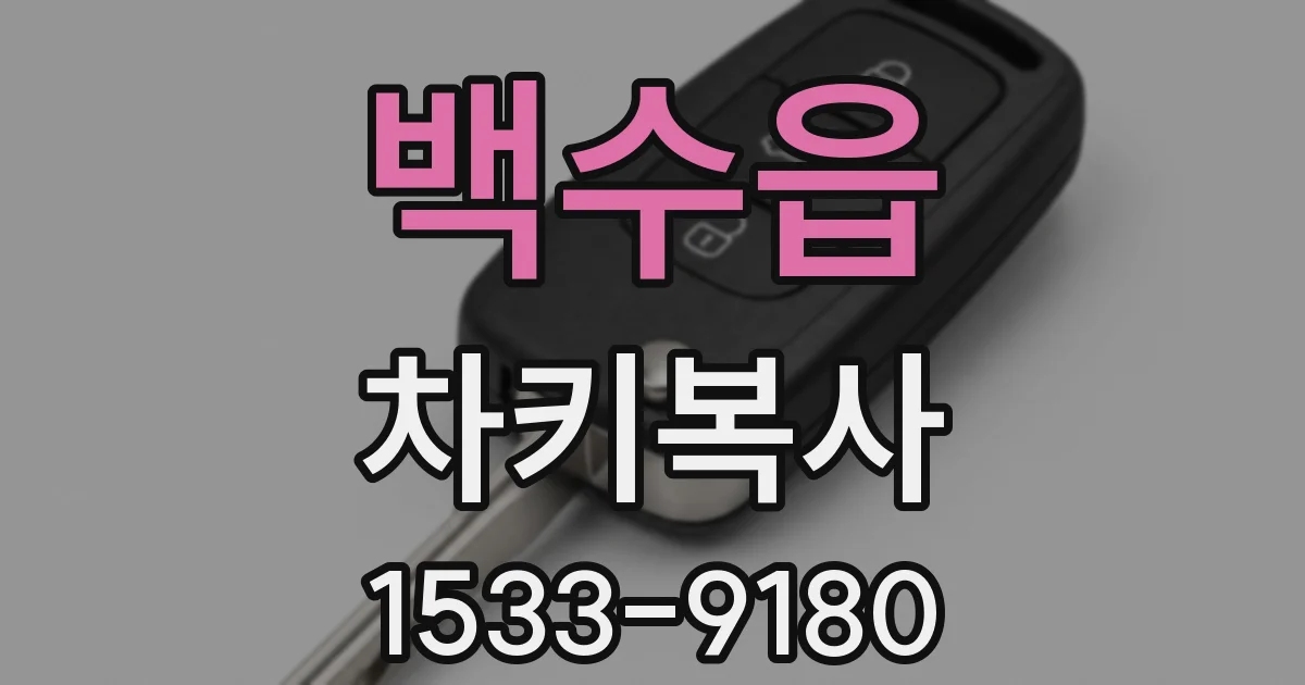 백수읍 차키복사