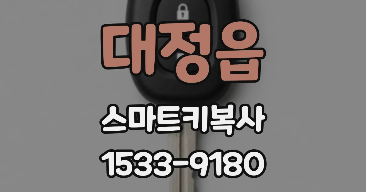 대정읍 스마트키복사