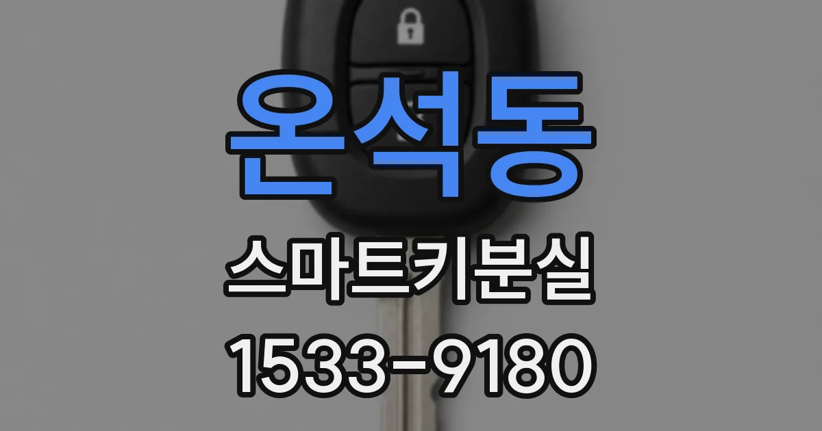 온석동 스마트키분실