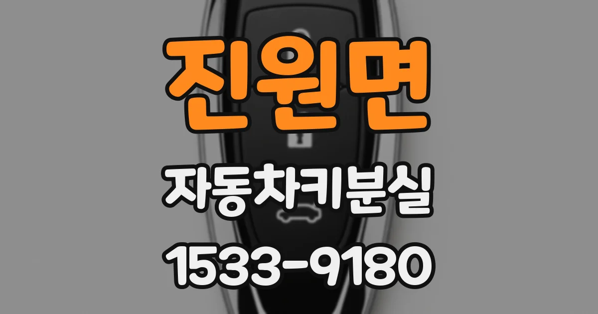 진원면 자동차키분실