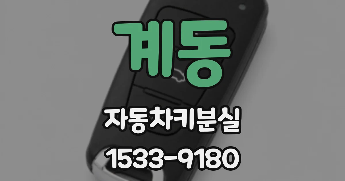 계동 자동차키분실