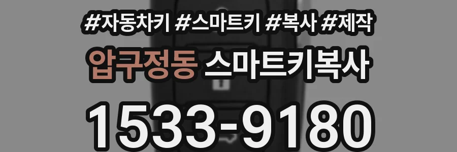 압구정동 스마트키복사