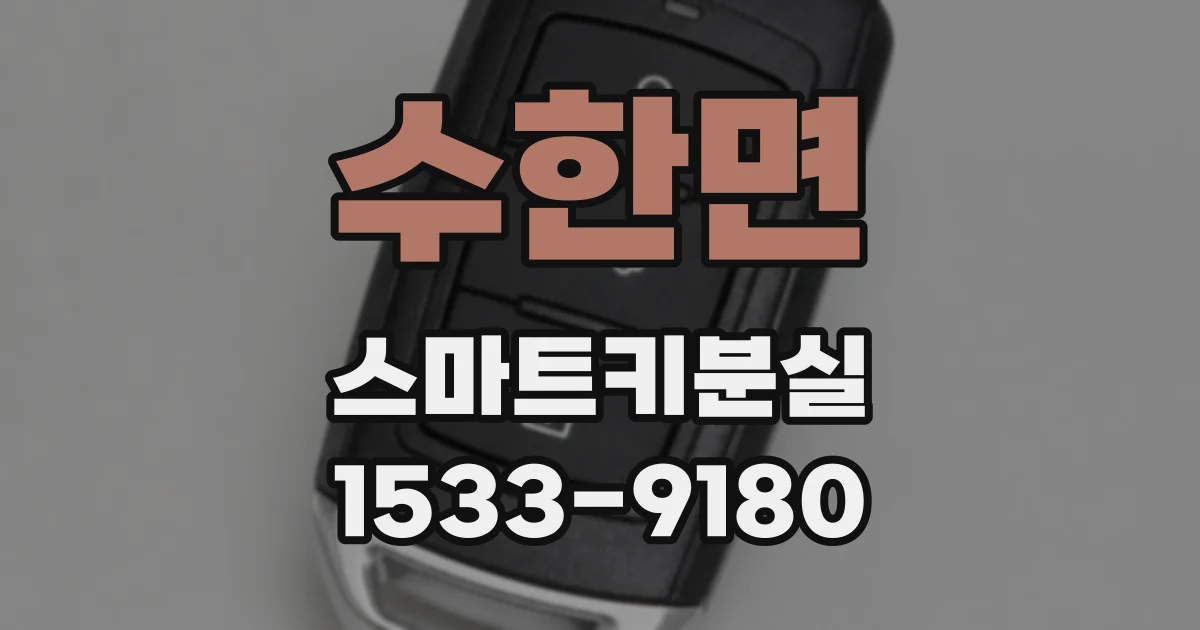 수한면 스마트키분실