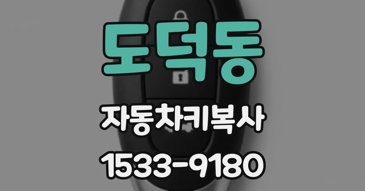 도덕동 자동차키복사