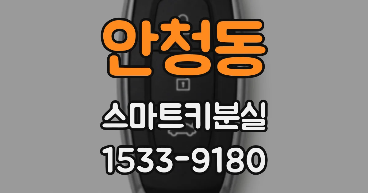 안청동 스마트키분실