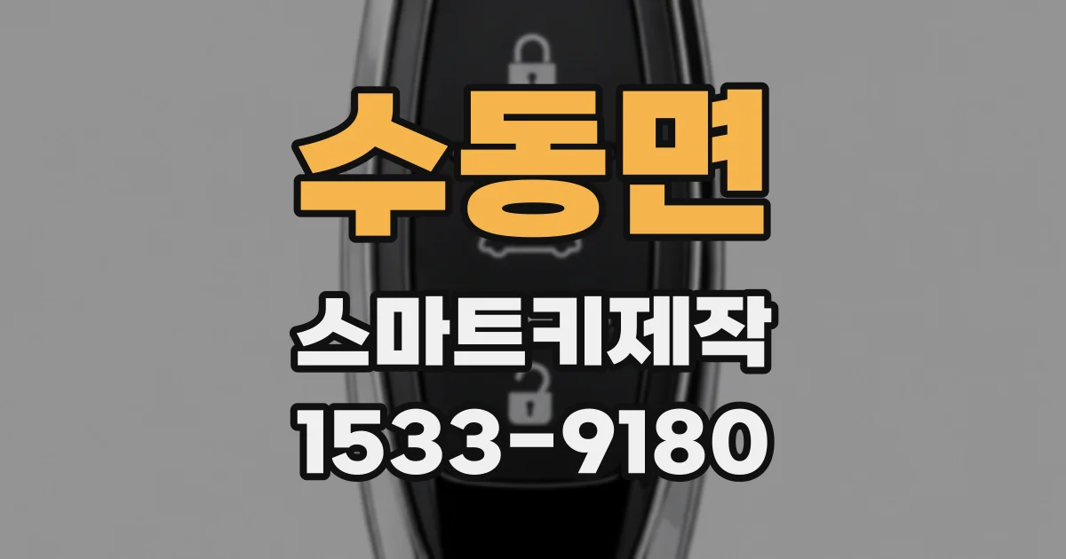 수동면 스마트키제작