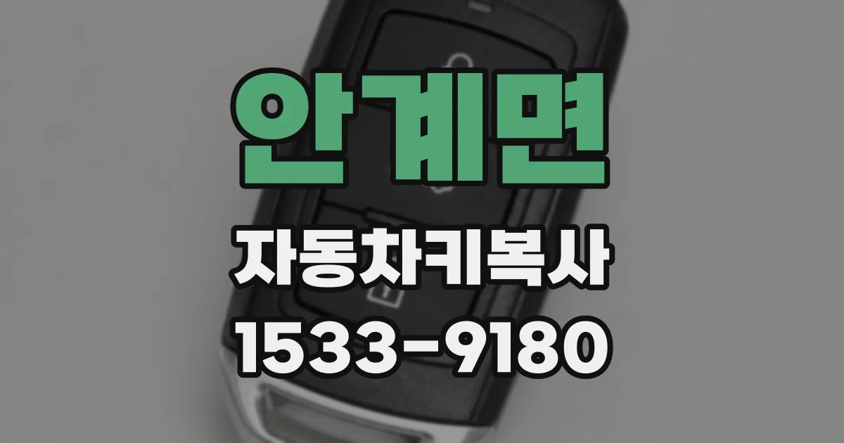 안계면 자동차키복사
