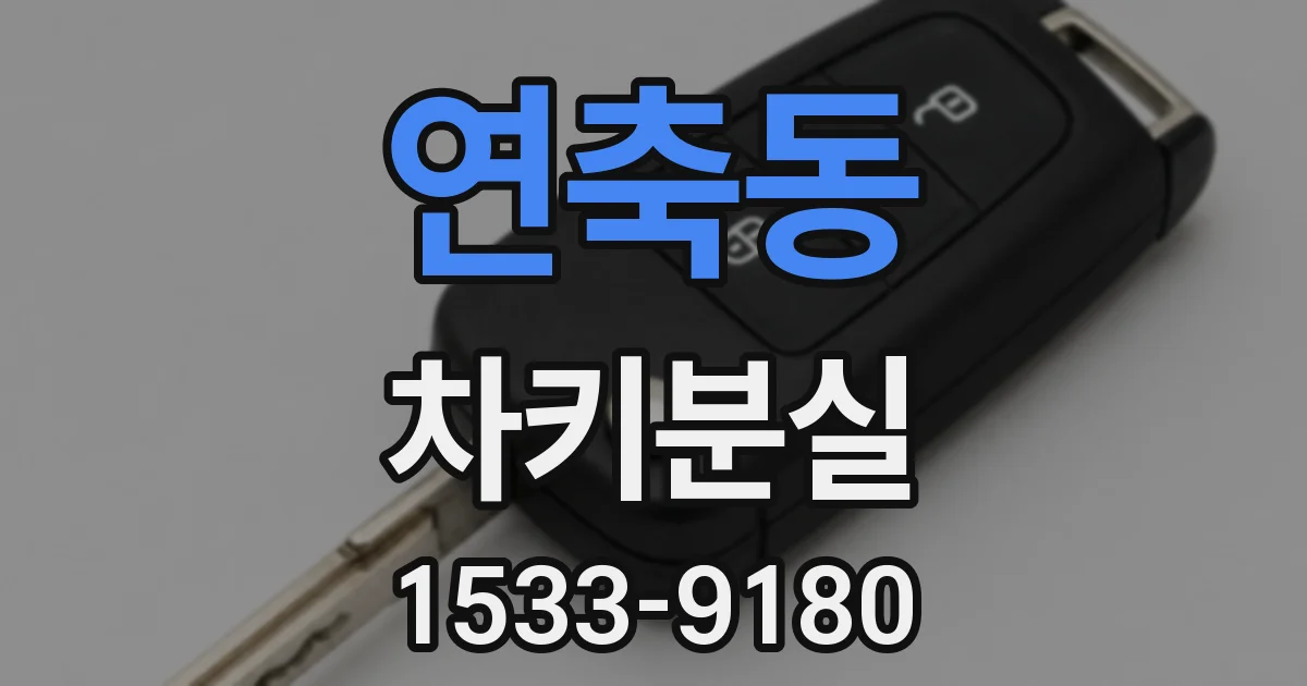 연축동 차키분실