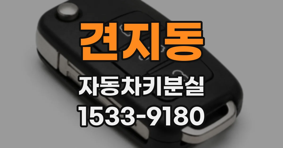 견지동 자동차키분실