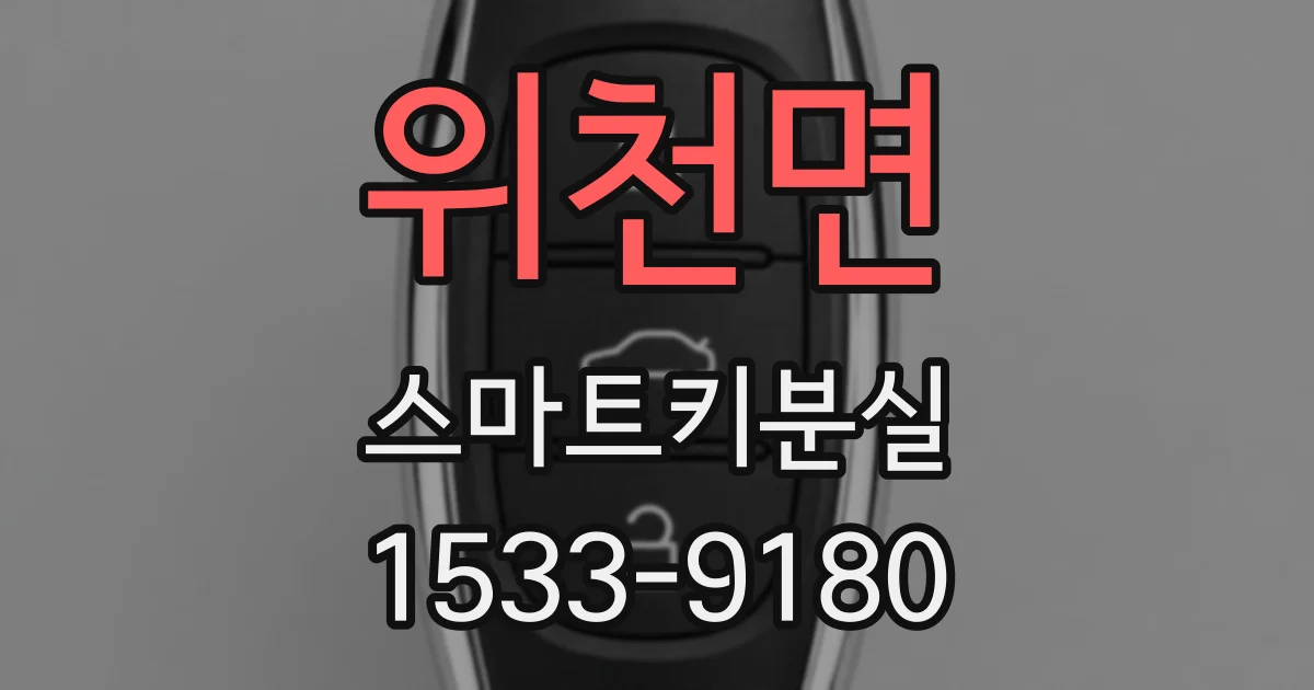 위천면 스마트키분실