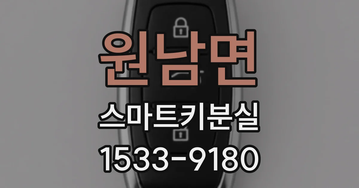 원남면 스마트키분실