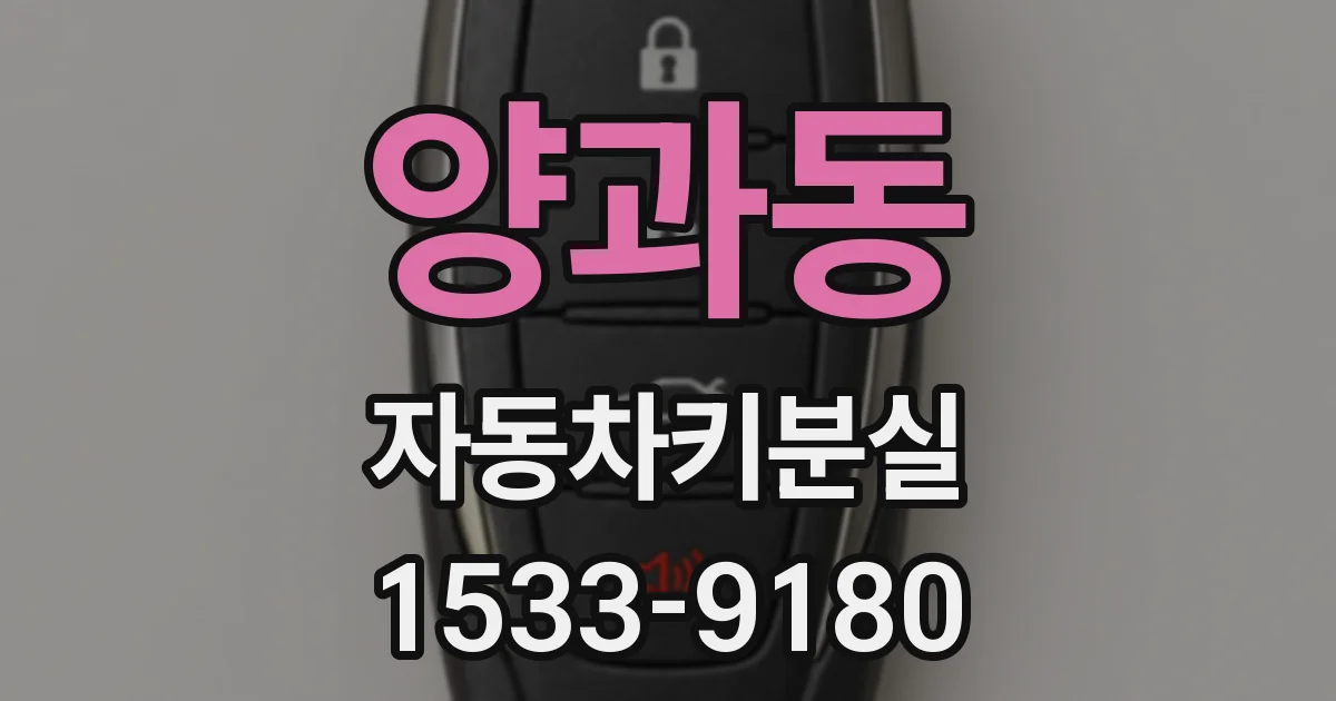 양과동 자동차키분실