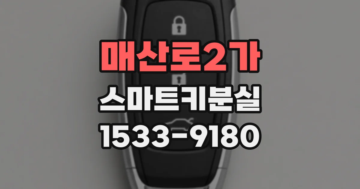 매산로2가 스마트키분실
